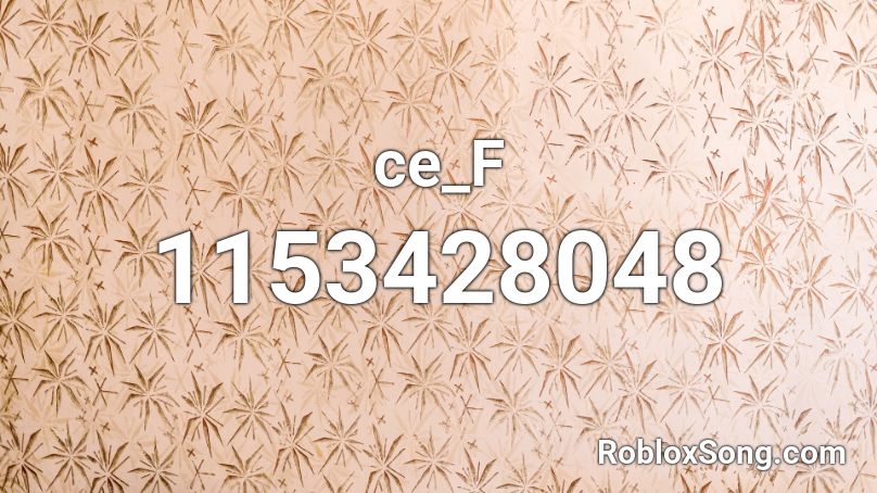 ce_F Roblox ID