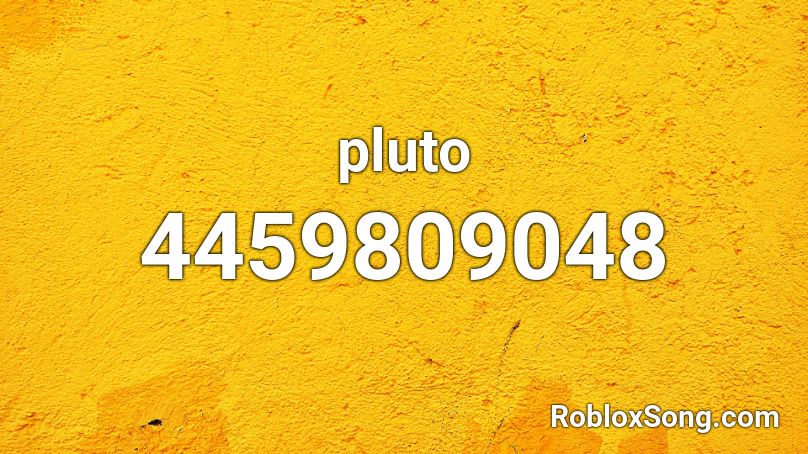 pluto Roblox ID