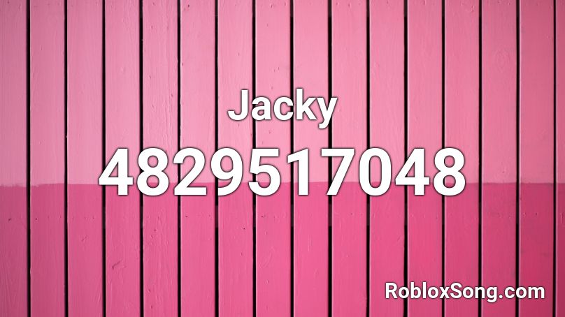 Jacky Roblox ID