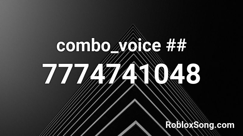 combo_voice ## Roblox ID