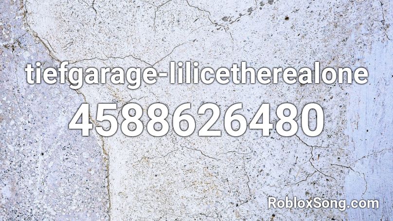 tiefgarage-lilicetherealone Roblox ID