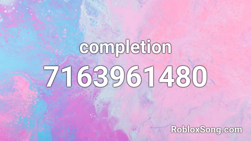 completion Roblox ID