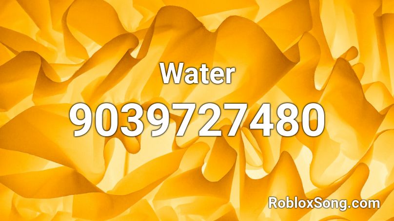 Water Roblox ID