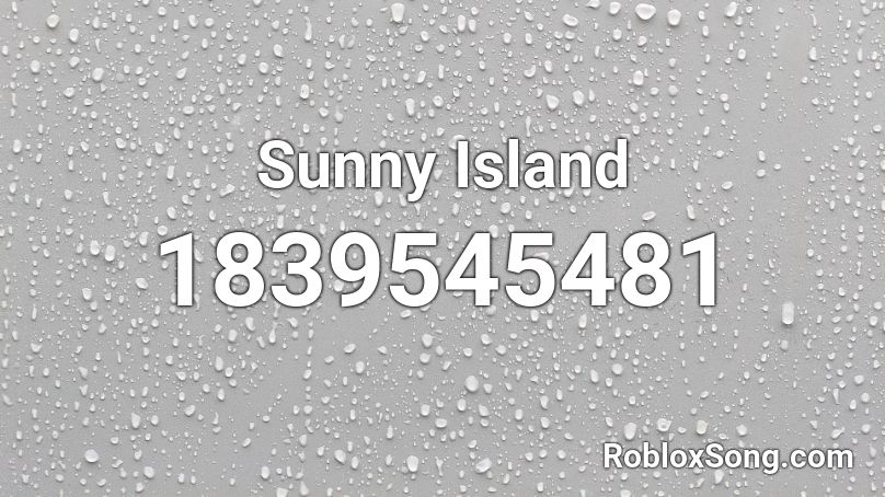 Sunny Island Roblox ID