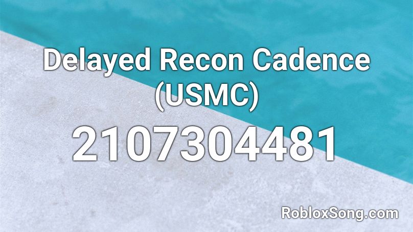 Delayed Recon Cadence (USMC) Roblox ID