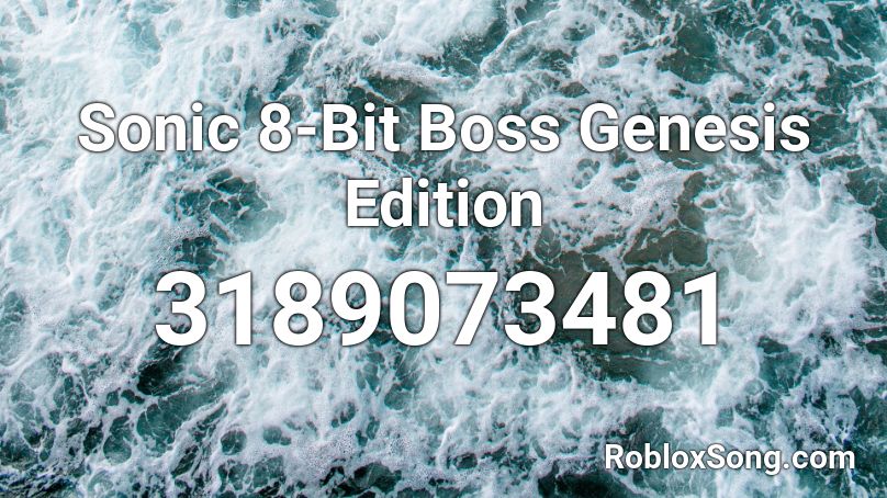 Sonic 8-Bit Boss Genesis Edition Roblox ID