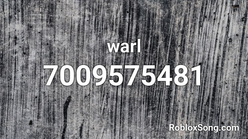 warl Roblox ID