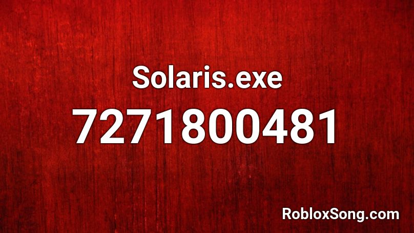 Solaris.exe Roblox ID