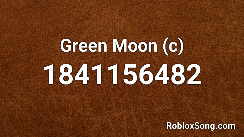 Green Moon (c) Roblox ID