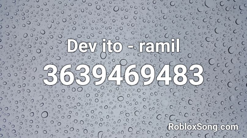 Dev ito - ramil Roblox ID