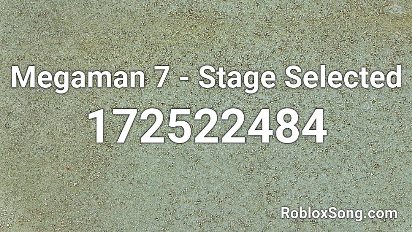 Megaman 7 - Stage Selected Roblox ID