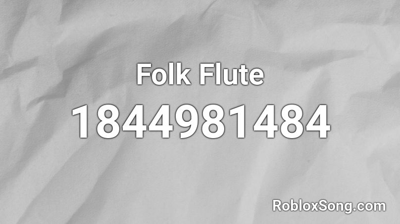 Folk Flute Roblox ID