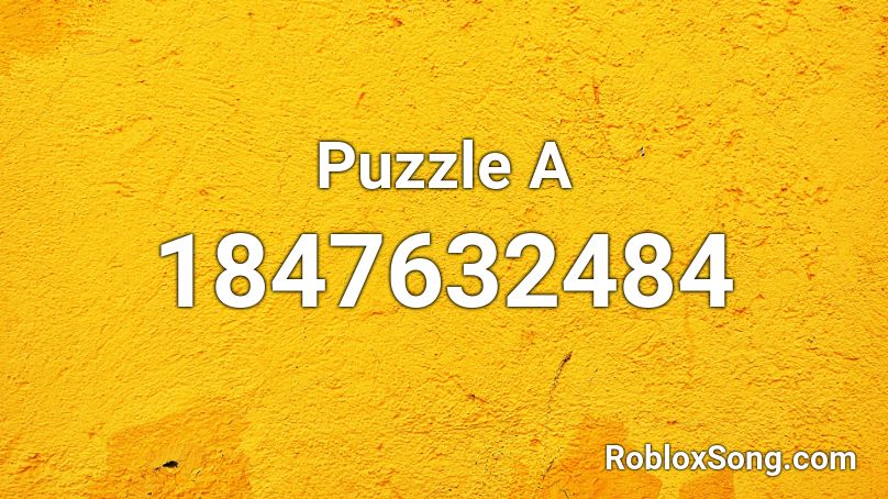 Puzzle A Roblox ID