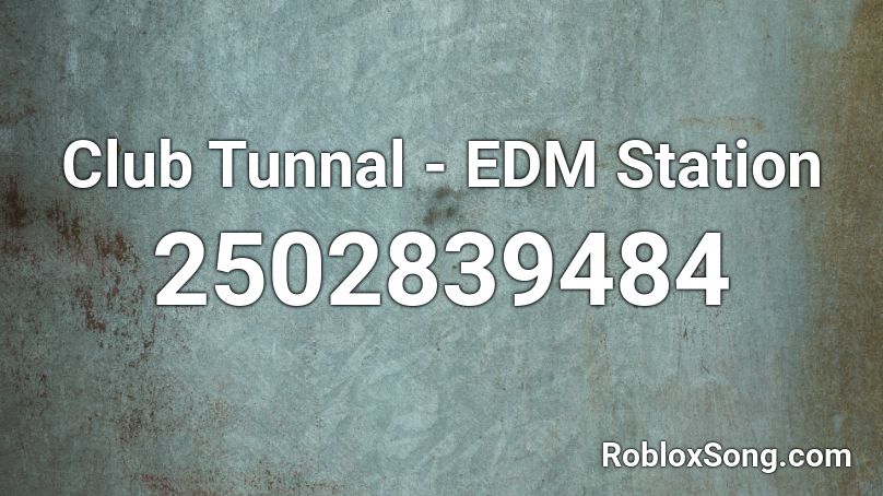 Club Tunnal - EDM Station Roblox ID