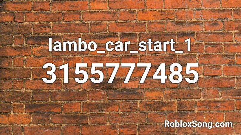 lambo_car_start_1 Roblox ID