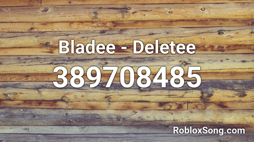 Bladee - Deletee Roblox ID