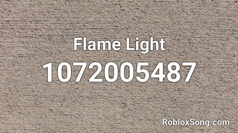 Flame Light Roblox ID