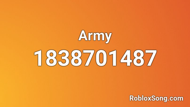 Army Roblox ID