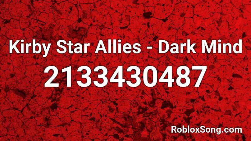 Kirby Star Allies - Dark Mind Roblox ID