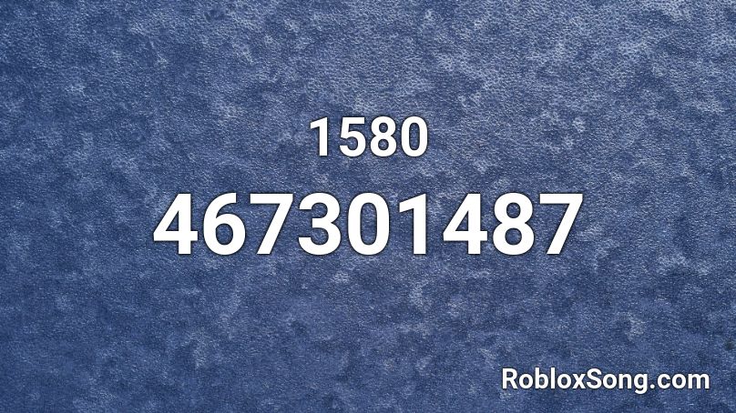 1580 Roblox ID