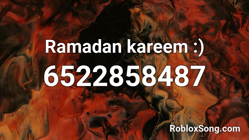 Ramadan kareem :) Roblox ID