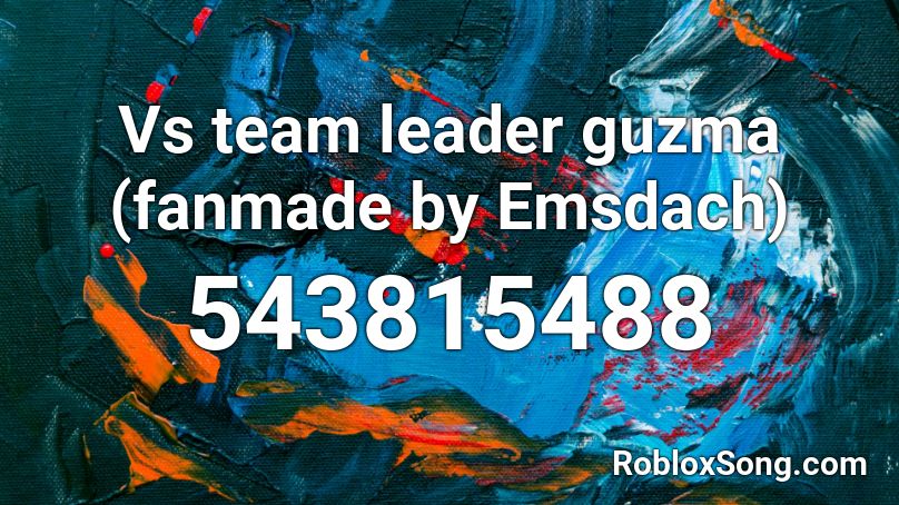 Vs team leader guzma (fanmade by Emsdach) Roblox ID