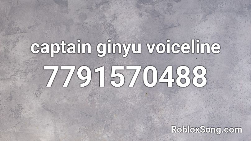 captain ginyu voiceline Roblox ID