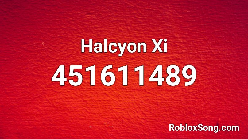 Halcyon Xi Roblox ID
