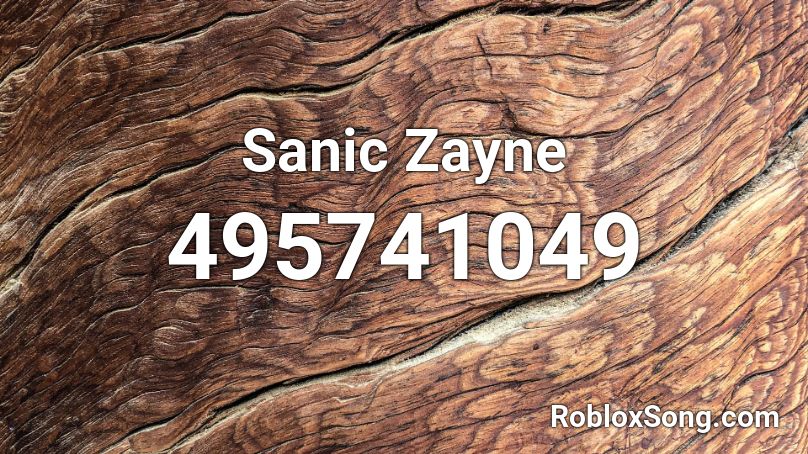 Sanic Zayne Roblox ID