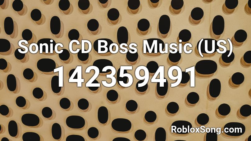 Sonic CD Boss Music (US) Roblox ID