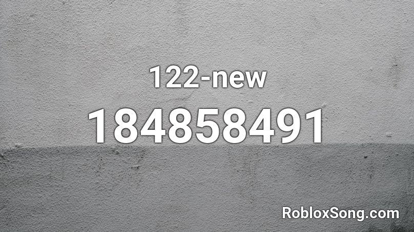 122-new Roblox ID
