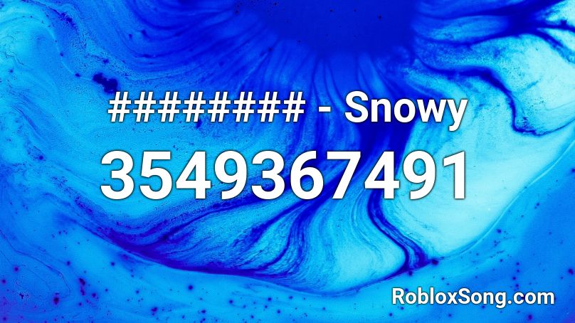 ######## - Snowy Roblox ID