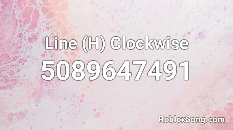 Line (H) Clockwise Roblox ID