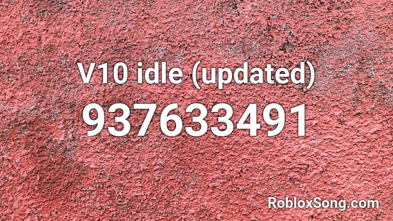 V10 idle (updated) Roblox ID