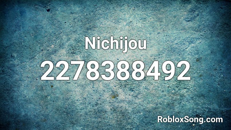 Nichijou Roblox ID