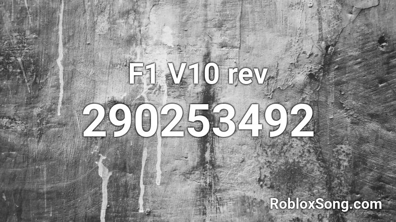 F1 V10 rev Roblox ID