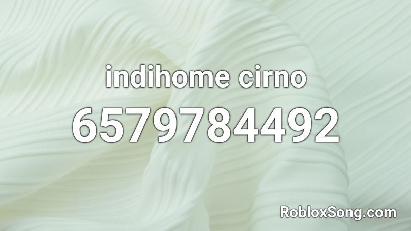 indihome cirno Roblox ID