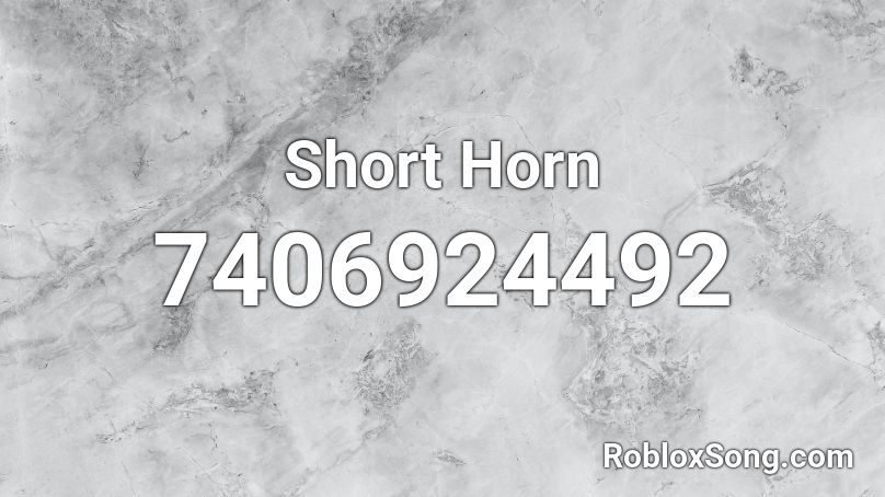 Short Horn Roblox ID