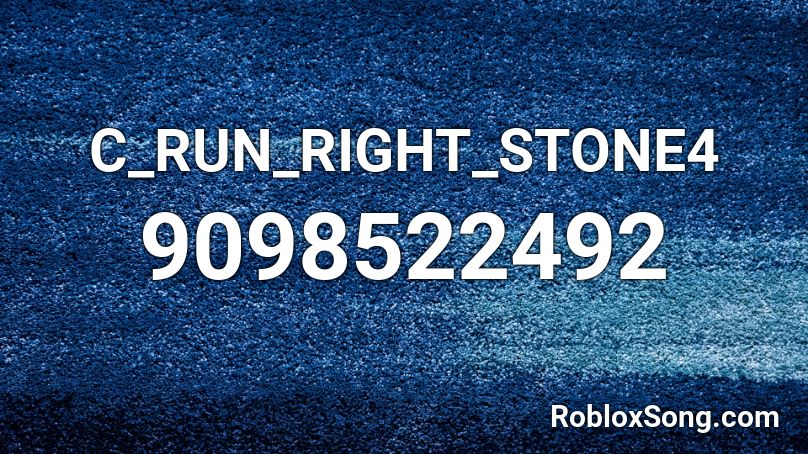 C_RUN_RIGHT_STONE4 Roblox ID