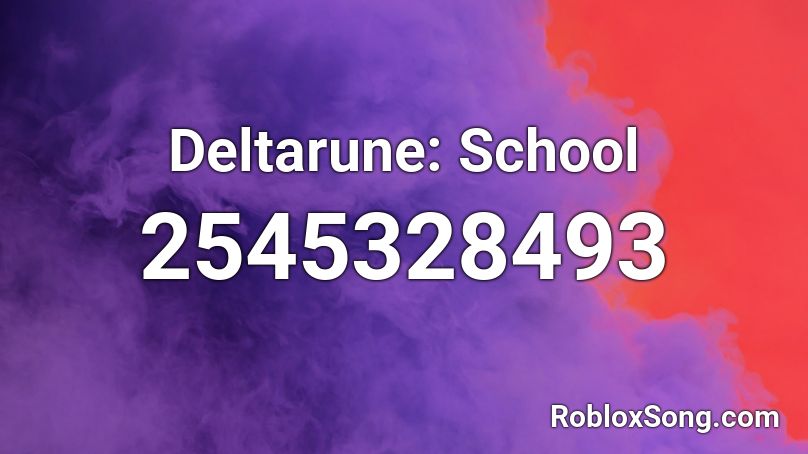 Deltarune: School Roblox ID