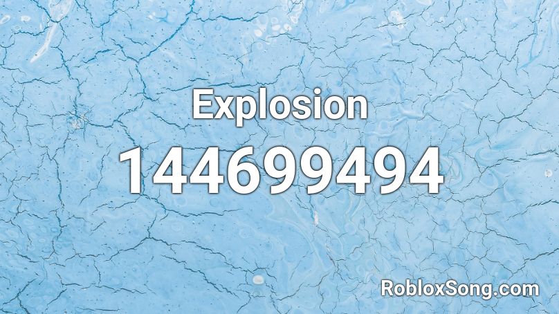 Explosion Roblox ID