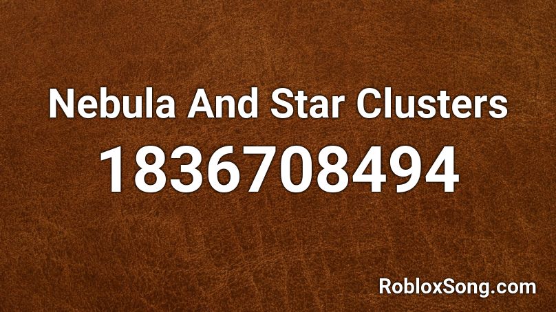 Nebula And Star Clusters Roblox ID