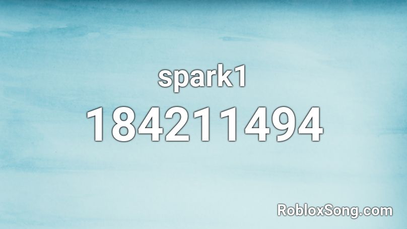 spark1 Roblox ID