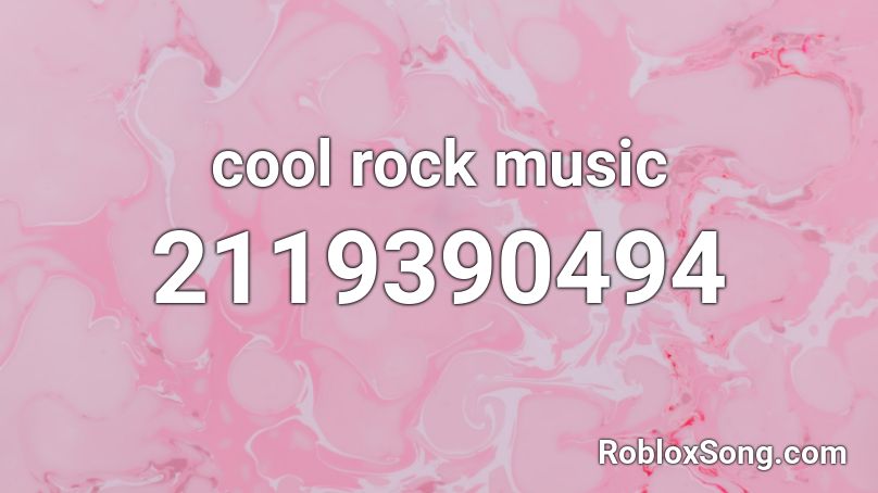 cool rock music Roblox ID