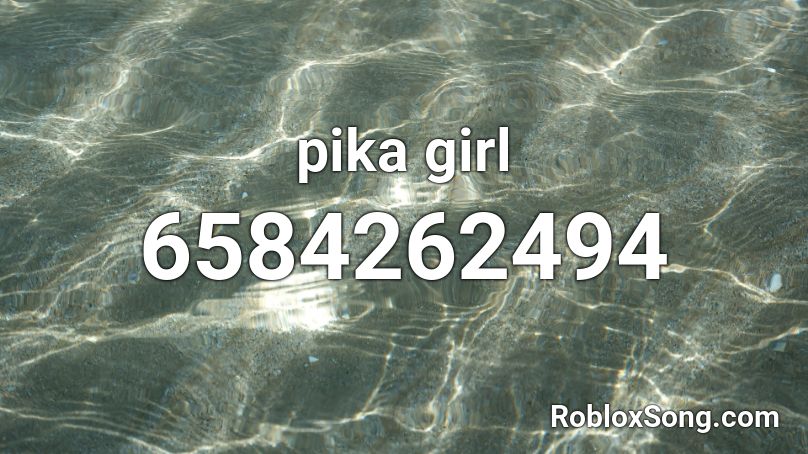 pika girl Roblox ID