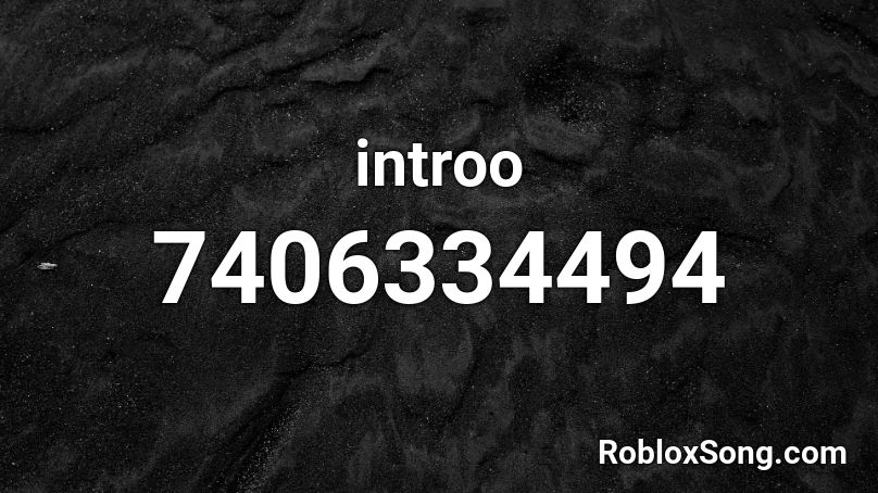 introo Roblox ID