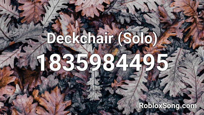 Deckchair (Solo) Roblox ID