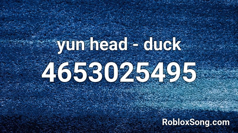 yun head - duck Roblox ID