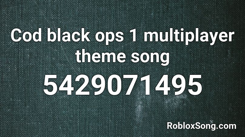 call of duty black ops theme song