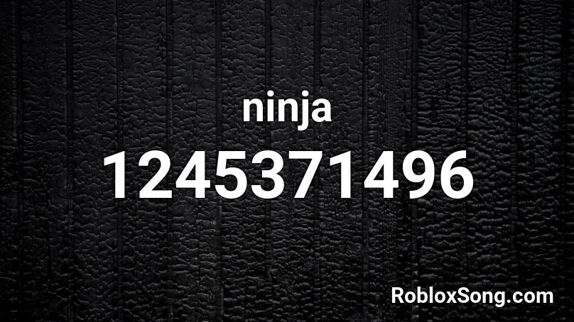 ninja Roblox ID